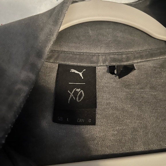 THE WEEKND XO PUMA X WASHED TRACK TOP IN ASHPALT LARGE - Picture 10 of 14